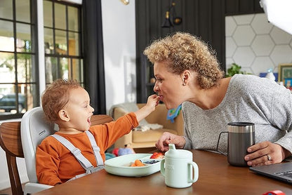NUK Silicone Baby Spoons, Durable Silicone Material, Easy to Hold & Feed, Dishwasher-Safe, BPA-Free, Pack of 3