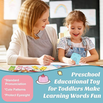 Pocket Speech for Toddlers, 510 Sight Words Talking Flash Cards Age 1-6 Years Old, Autism Sensory Toys, Learning Resource Montessori Preschool Educational Toys, Boy Birthday Gift Learning Toys