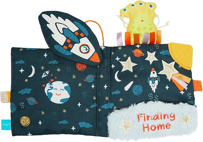 Manhattan Toy Little Rocket Finds Home Soft Activity Crinkle Book
