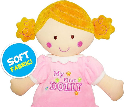 June Garden 12" My First Doll Kaitlyn - Soft Plush Baby Doll