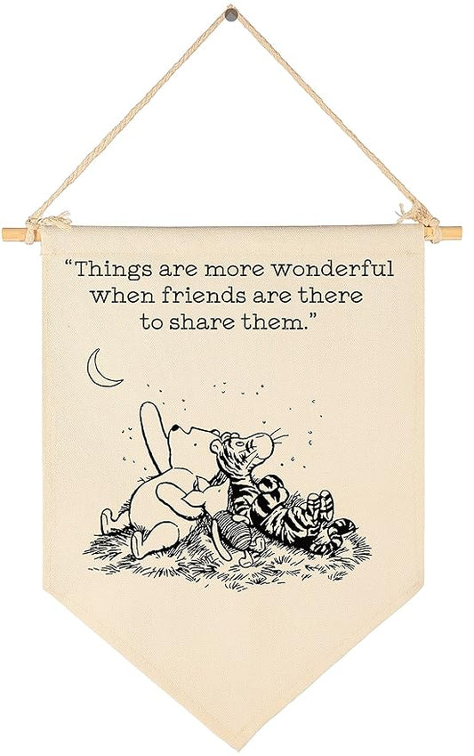 Winie Nursery Flag the Pooh,Nursery Wall Decor