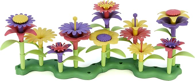 Green Toys Build-a-Bouquet Floral Arrangement Playset - BPA Free, Phthalates Free
