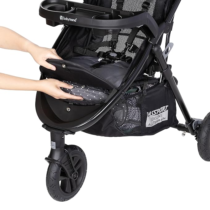 Baby Trend Passport® Seasons All-Terrain Stroller Travel System with EZ-Lift™ PLUS Infant Car Seat, Dash Black