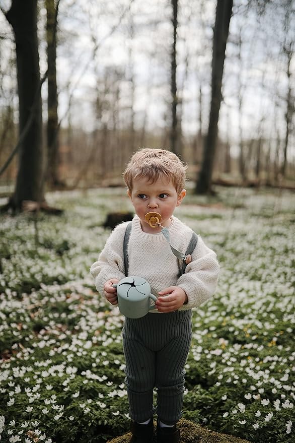 FRIGG Daisy Natural Rubber Baby Pacifier | Made in Denmark 0-6 Months) 2-Pack