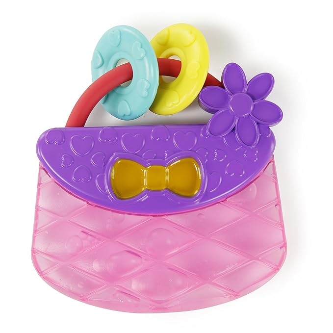 Bright Starts Carry & Teethe Purse Chillable Teether Toy, Ages 3 months +