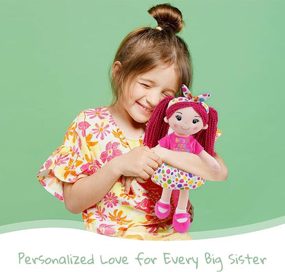 June Garden 14" Best Big Sister Sophie - Soft Cuddly Plush Doll Gift for Girls