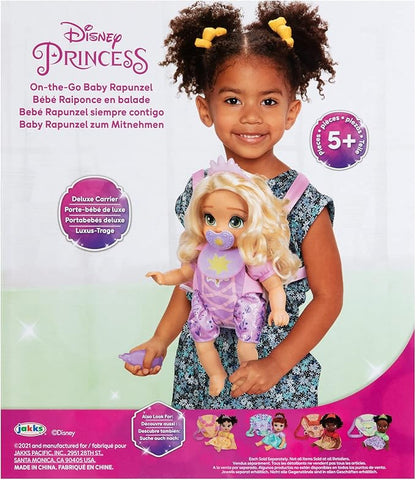 Disney Princess Rapunzel Baby Doll Deluxe with Tiara, Carrier
