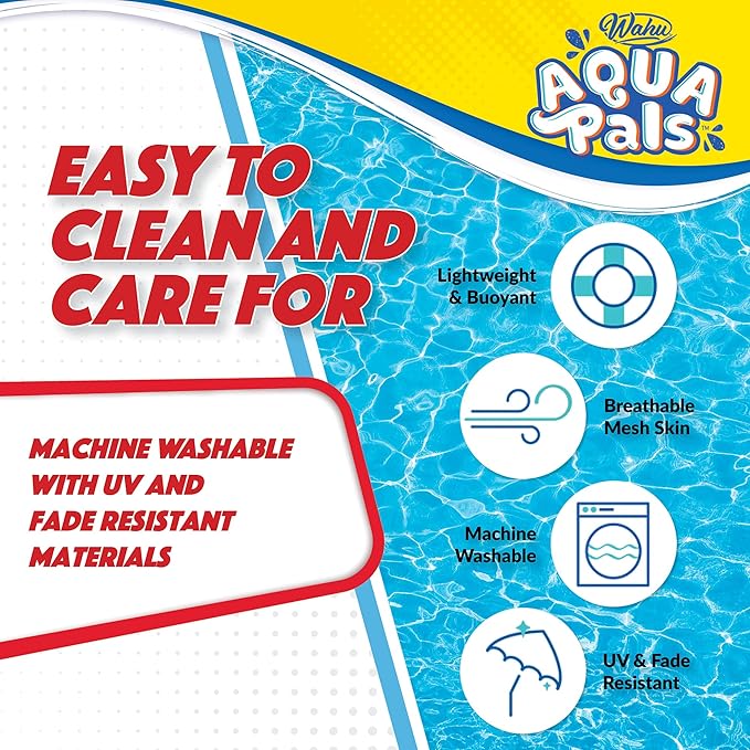 Wahu Aqua Pals Disney Classic Ariel Plush Water Toy for Kids Ages 2+ with AquaDry™ Technology, Washable Plush Doll Toy for Pool and Bathtub