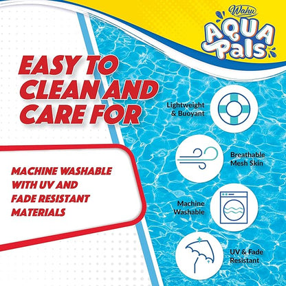 Wahu Aqua Pals Disney Classic Ariel Plush Water Toy for Kids Ages 2+ with AquaDry™ Technology, Washable Plush Doll Toy for Pool and Bathtub