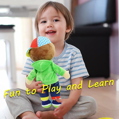 June Garden 15.5" Dressy Friends Terry - Educational Stuffed Plush Doll for Kids and Toddlers 2 Years and Up