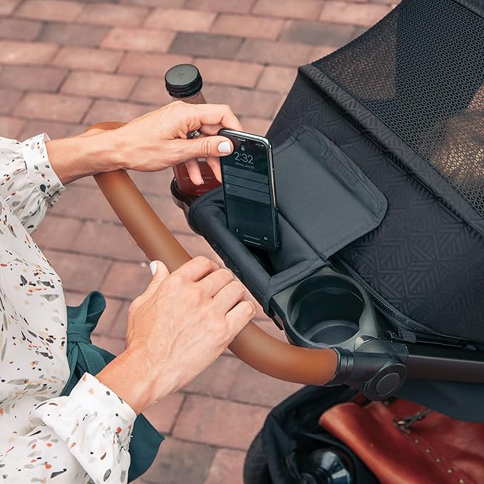 Chicco Bravo Primo Trio Travel System, Quick-Fold Stroller with Chicco KeyFit 35 Zip Extended-Use Infant Car Seat and Stroller Combo | Springhill/Black