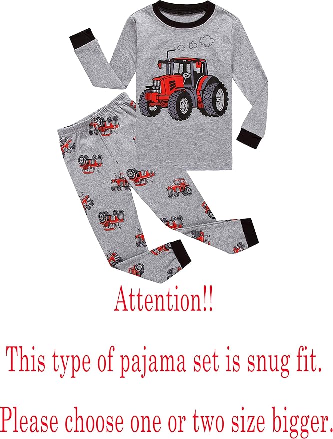 Family Feeling Little Big Boy Pajamas Sets 100% Cotton Pjs