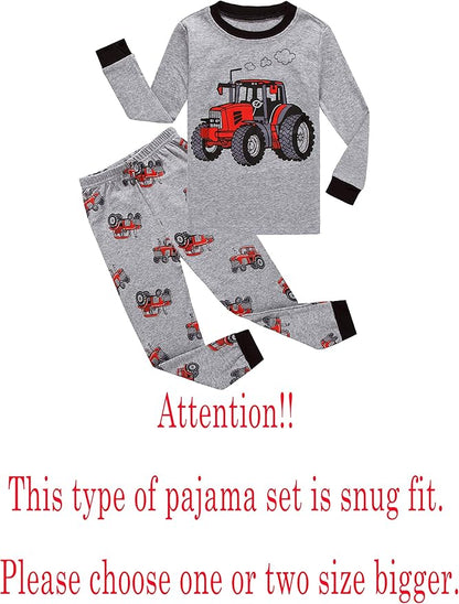 Family Feeling Little Big Boy Pajamas Sets 100% Cotton Pjs