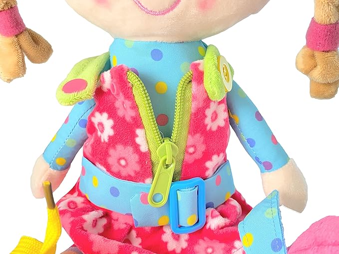 Sugar Snap Plush Learn to Dress Doll for Toddlers - 15" 2 Year