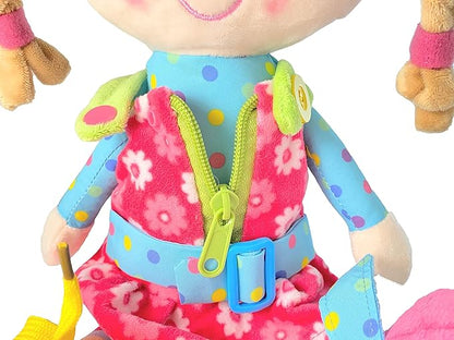 Sugar Snap Plush Learn to Dress Doll for Toddlers - 15" 2 Year