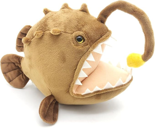 JIANEEXSQ Realistic Angler Fish Stuffed Animal Doll, Simulation Anglerfish Plush Toy