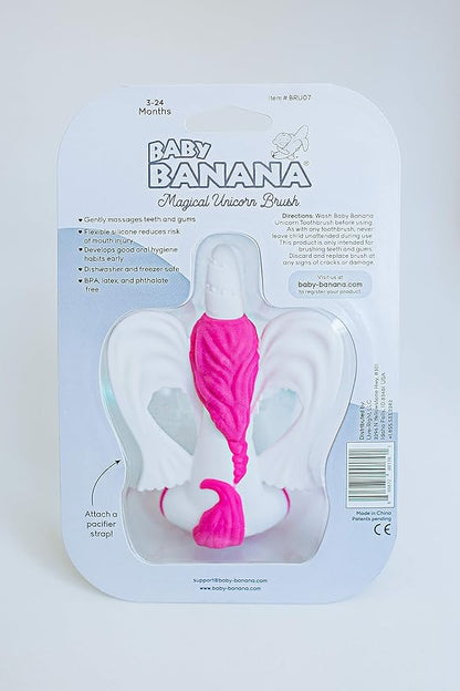 Baby Banana - Magical Unicorn Toothbrush , Training Teether Tooth Brush for Infant