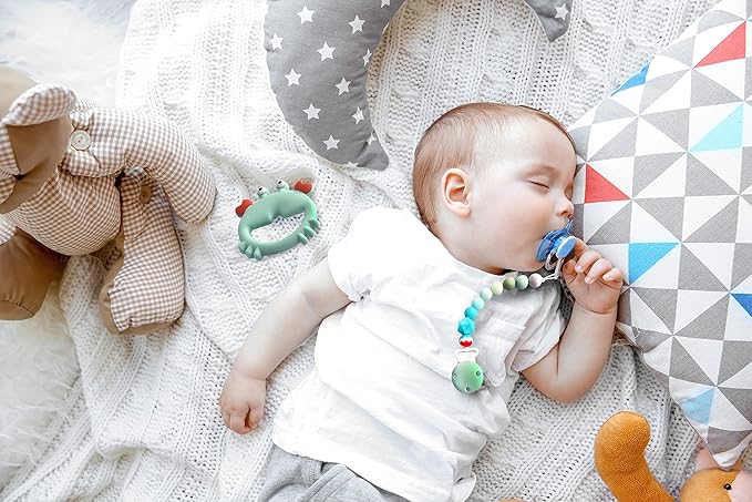 Teething Toys 3-6 Months, Teethers for Babies 3-6 6-12 Months for Teething Relief 100% Silicone, 0-6 Months,bebe