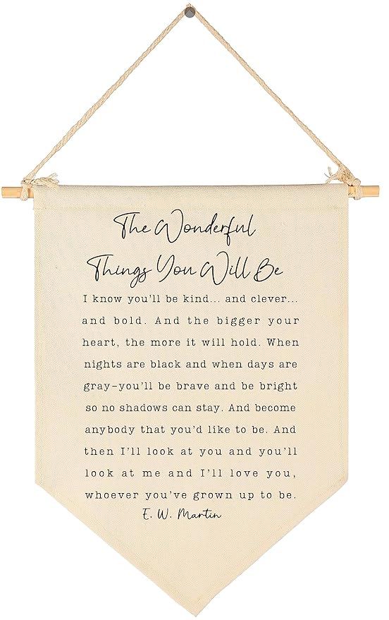The Wonderful Things You Will Be-Flag Sign Gifts for Baby