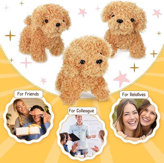Liliful Puppy Dogs Stuffed Animals Bulk Assorted Mini Dog Doll 50 Pcs