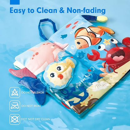 hahaland Baby Toys 0-6 Months Baby Books 2PCS, Baby Toys 6-12 Months - Soft 0-12 Months