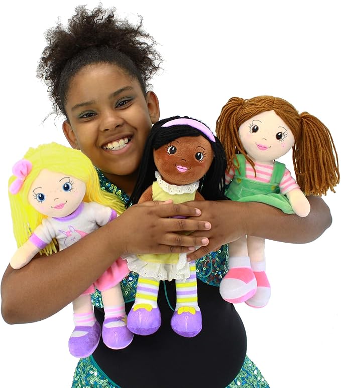 Playtime by Eimmie 14" Soft Baby Doll - Plush Rag Dolls for 2 Year Old Girls & Boys, Toddler & Infants
