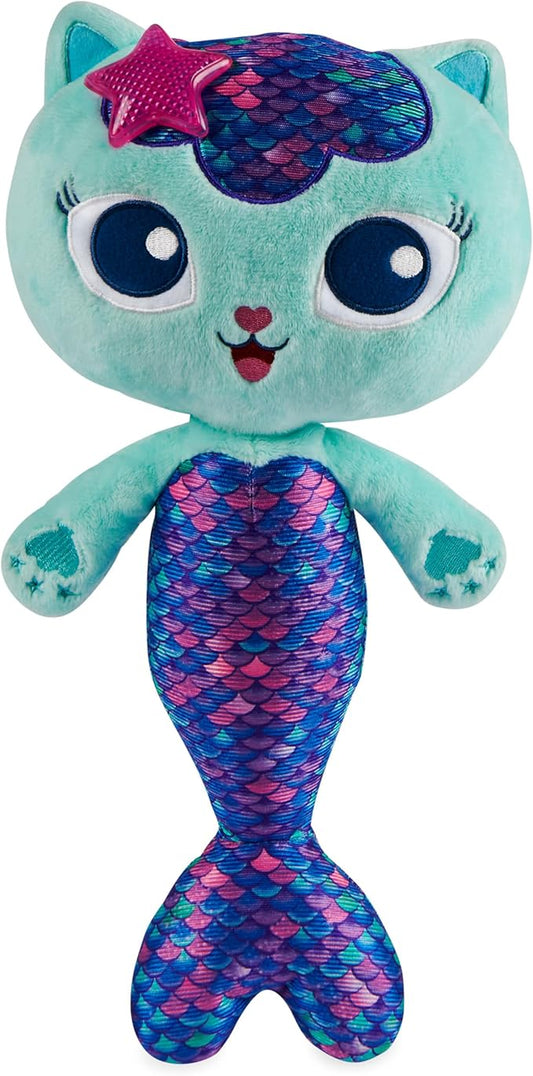 Gabby’s Dollhouse, 14-inch Interactive Talking MerCat Plush Kids Toys with Lights 3 and