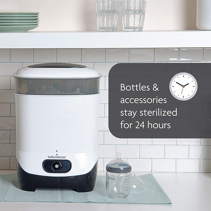 Baby Brezza 4 in 1 Baby Bottle Sterilizer Machine ??Largest Capacity Electric Steam Sterilization