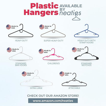 30pk Made in USA Baby Hangers | Kids Hangers for Children's Clothes, Toddler Outfits and Clothing | 20 50 100 Pack Available | Kid Plastic Hanger for Closet and Nursery | Child Kid Hangars (Mint)