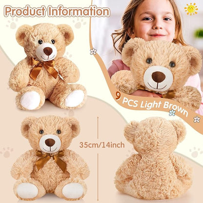 HyDren 36 Pieces 14 Inches Stuffed Bears Animals Plush Toys