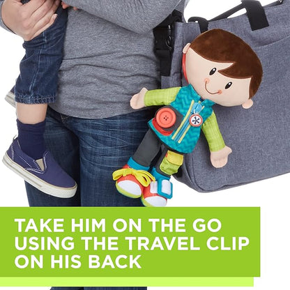 Playskool Dressy Kids Boy Activity Plush Stuffed Doll Toy 2 Years