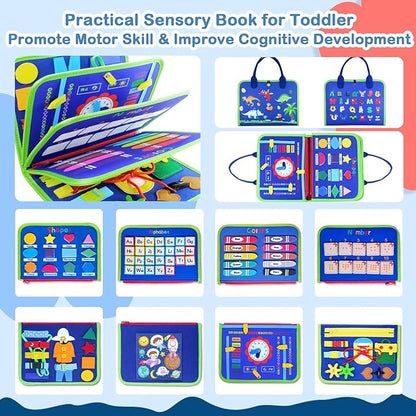 Hi-Tech Busy Board Toys, Busy Book for Toddlers 1-5 Year Old