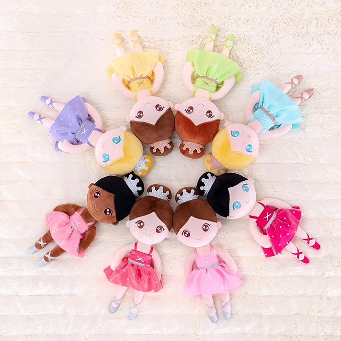 Gloveleya Baby Doll Girl Gift Ballerina Plush Soft Doll Light 13 Inch
