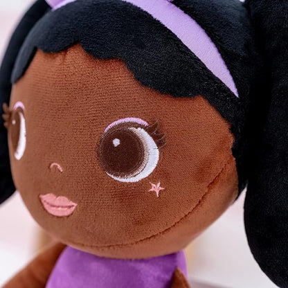 Lazada Soft Baby Doll Girl Gifts Plush African Dolls Girl 16"