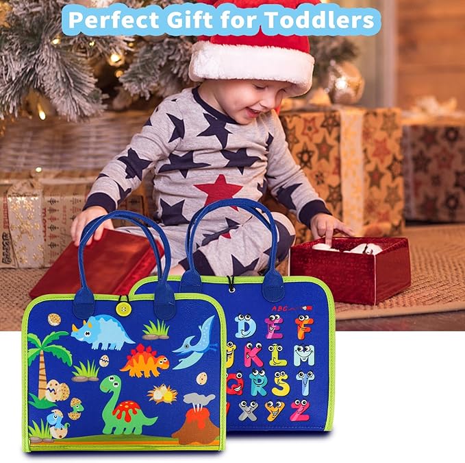 HOMELYLIFE Busy Board for Toddlers, Busy Book Montessori Toys for 3-6 Year Old Preschool Educational Learning Fine Motor Skills