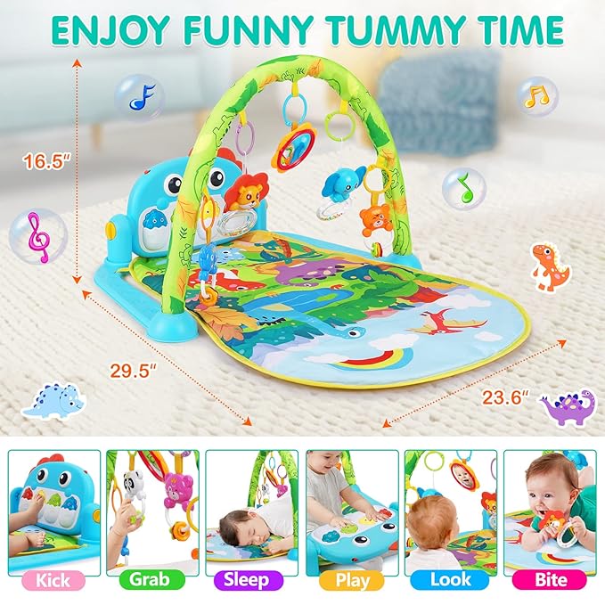 Baby Gym Play Mats Baby Toys Tummy Time Mat Toys 0-3 6 9 12
