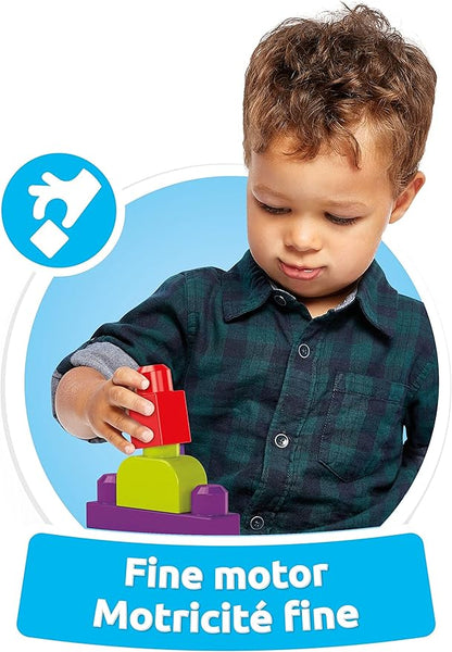 Mega BLOKS Fisher Price Building Blocks Toddler Toys, 250-Piece Build 1-3