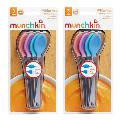 Munchkin® White Hot® Safety Baby Spoons, 8 Pack