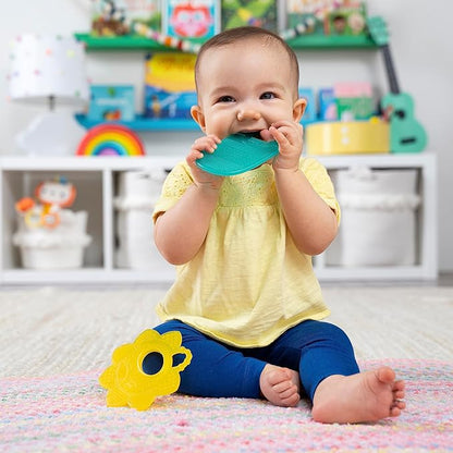 Bright Starts Sunny Soothers 2pk Multi-Textured Bpa Free Baby Teethers 3 Months+