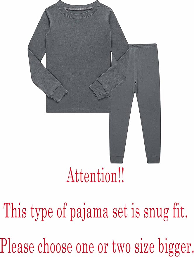 Family Feeling Little Big Boy Pajamas Sets 100% Cotton Pjs