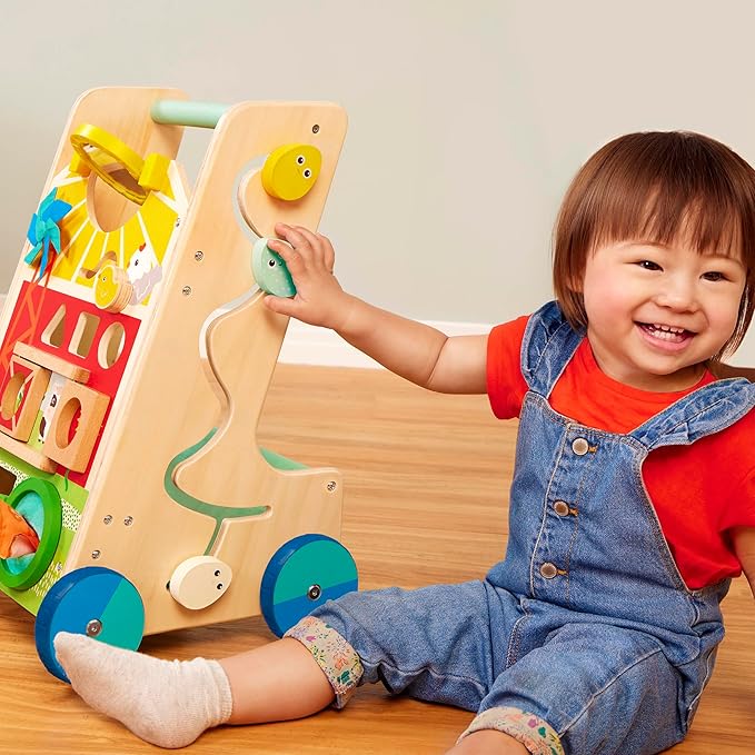 Battat – Wooden Activity Walker 9 Educational 1 Year