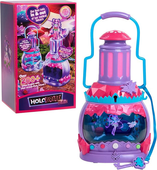 HOLOBRITE Pixie Lantern, Virtual Dancing and Interactive Games, Includes 5-inch Pixie Doll, Over 200 Ways to Play