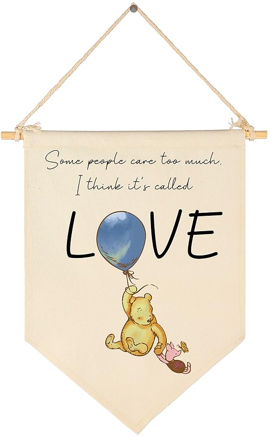 Winie Nursery Flag the Pooh,Nursery Wall Decor