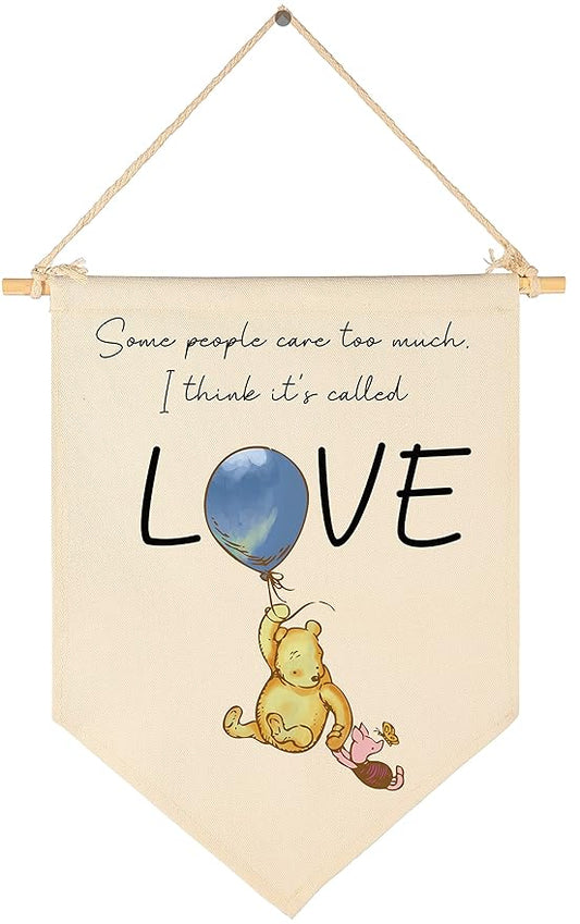 Winie Nursery Flag the Pooh,Nursery Wall Decor