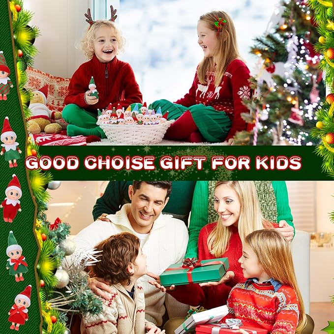 Syhood 36 Christmas Plush Elf Doll Set 36 Pcs Mini 36 Pcs 36 Pcs