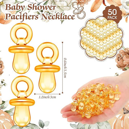 Thyle 51 Pcs Pacifier Hunt Baby Shower Games Include Baby 50 Acrylic
