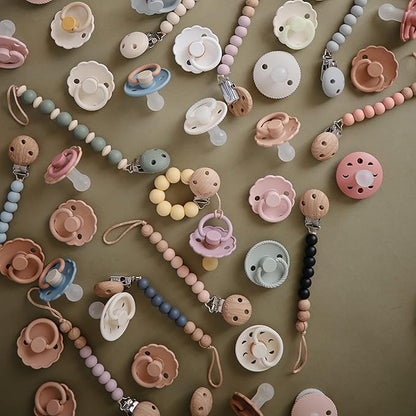 Frigg Rope SilkySoft Silicone Baby Pacifier | Made in Denmark 6-18 Months)
