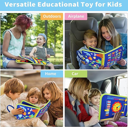 HOMELYLIFE Busy Board for Toddlers, Busy Book Montessori Toys for 3-6 Year Old Preschool Educational Learning Fine Motor Skills