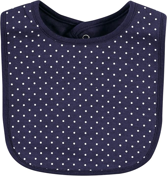 Hudson Baby Unisex BabyCotton Bib and Headband or Caps Set