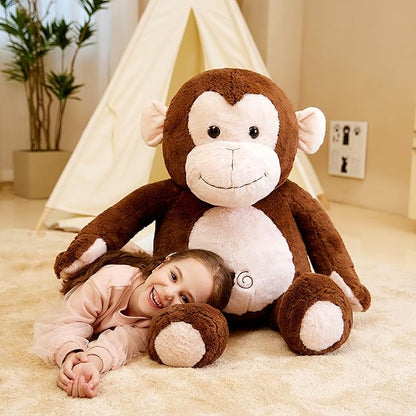 IKASA Giant Monkey Stuffed Animal Plush Toy,Large Big Jumbo Soft Toys 30" Huge (30 inches,
